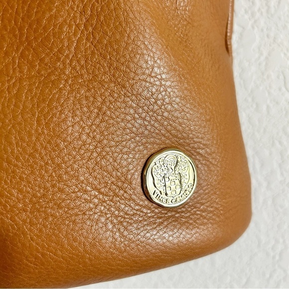 Vince Camuto Jenni Leather Shoulder Tote Purse Double Gold Chain Strap C… - Picture 3 of 16